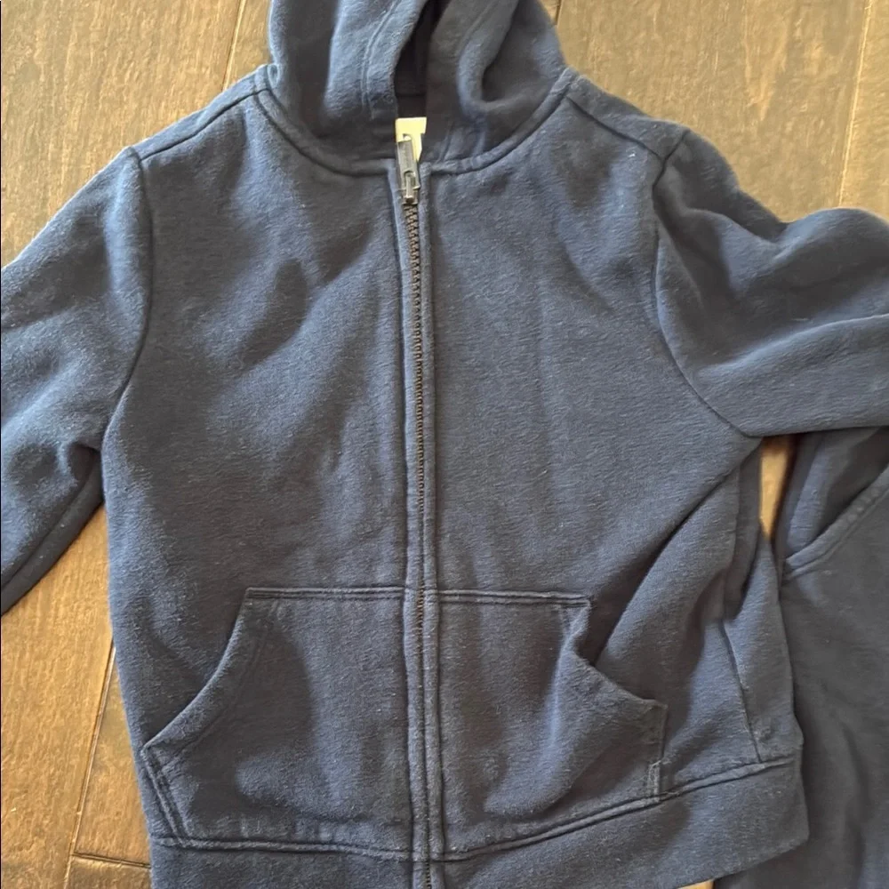 Adorable Old Navy Blue Dino Head Hoodie and Joggers with Elastic Waistband!
